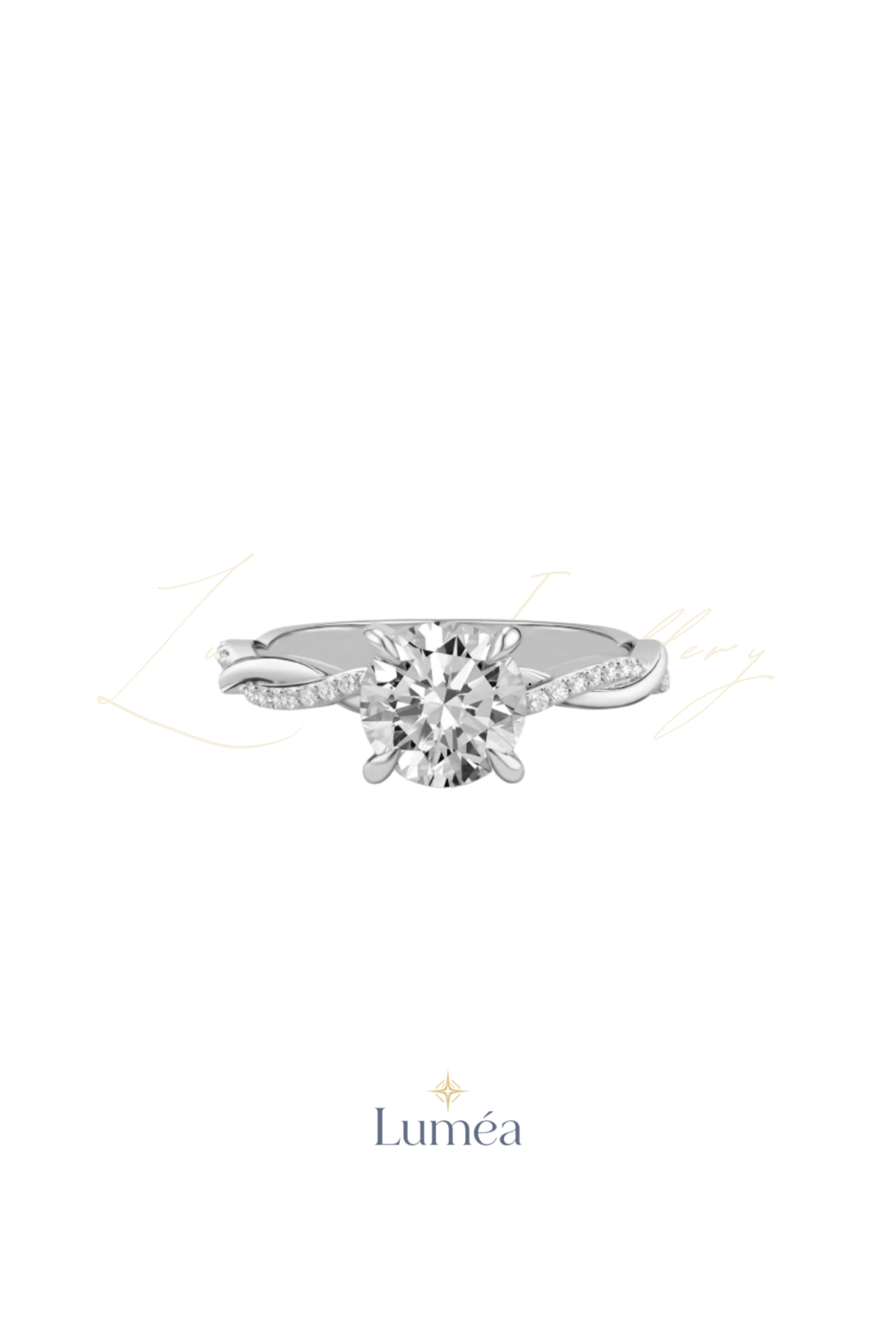 The Classic 4-Prong Twisted Pavé