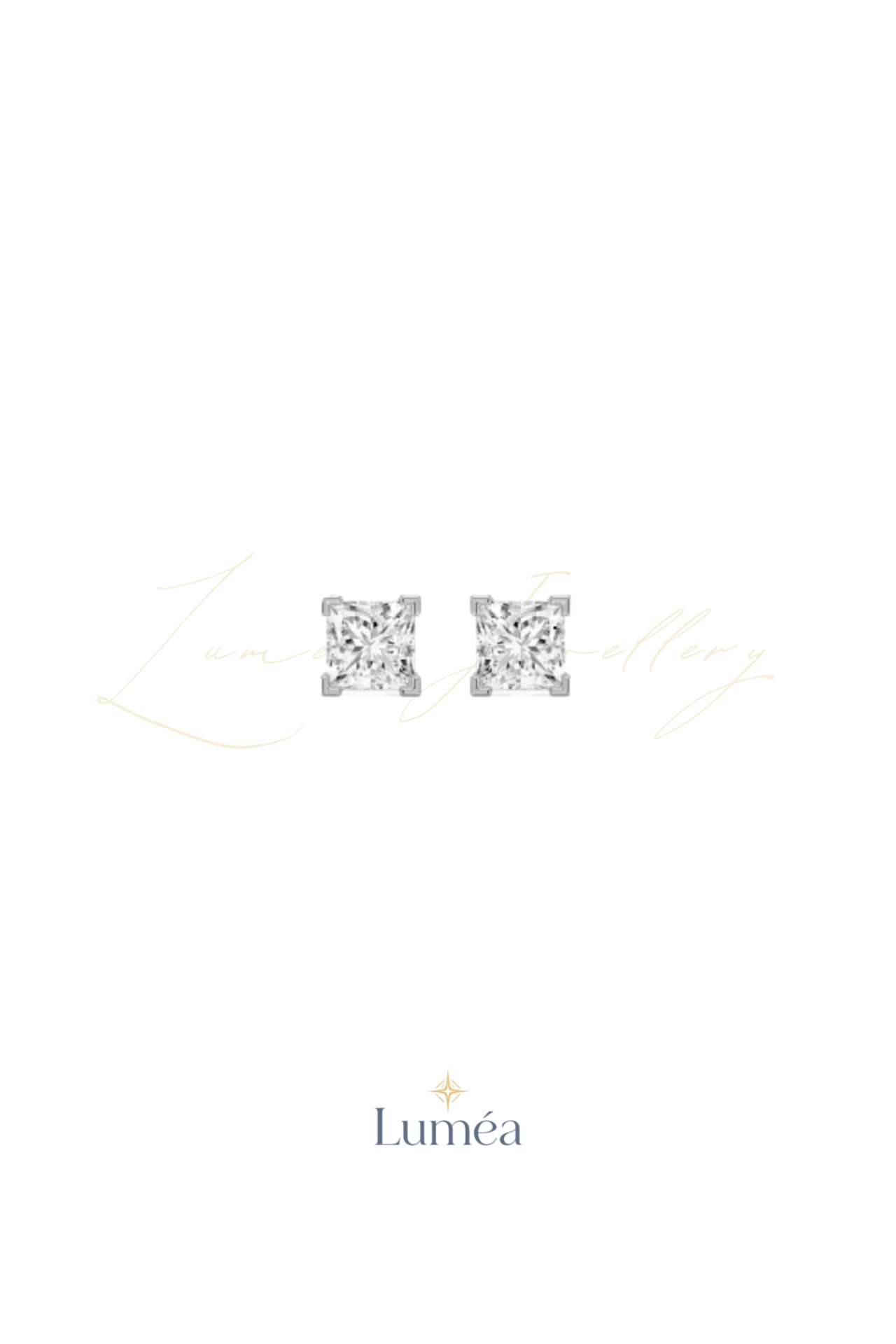 Princess Classic Studs 1.0ct/1.0ct