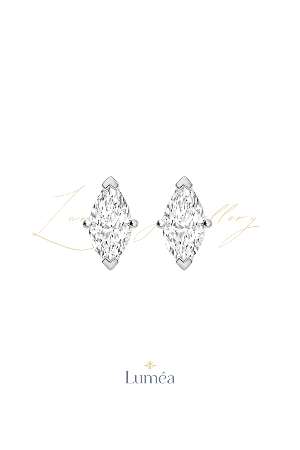 Marquis Classic Studs 0.5ct/0.5ct