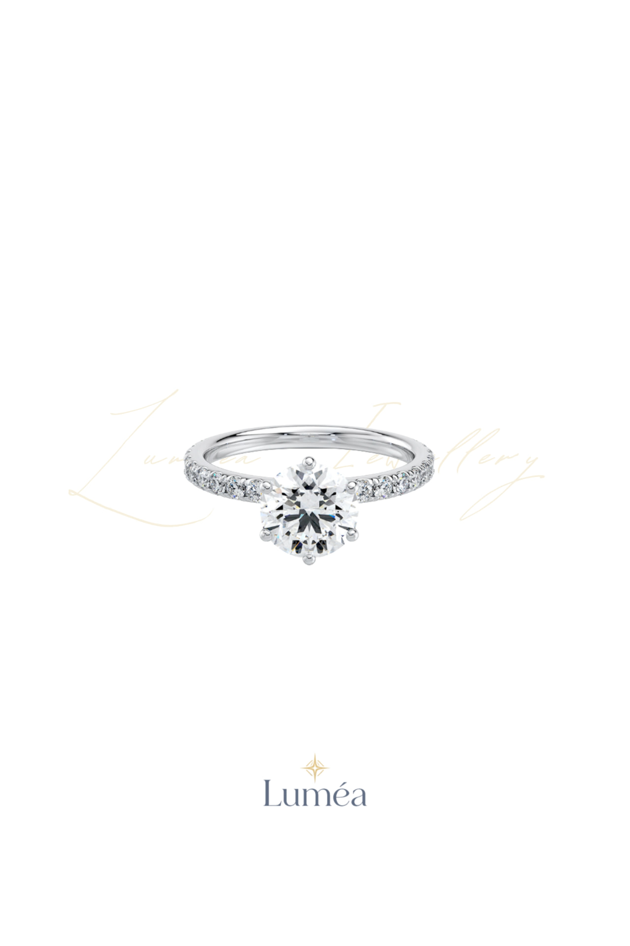 The Classic 6-Prong Pavé